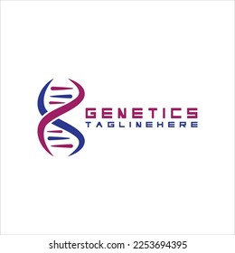 DNA vector logo design template. modern medical logotype. laboratory science icon symbol.