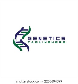 DNA vector logo design template. modern medical logotype. laboratory science icon symbol.
