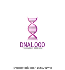 DNA vector logo design template.modern medical logotype.laboratory science icon symbol.colorful pharmacology sign-vector