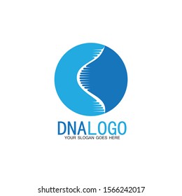 DNA vector logo design template.modern medical logotype.laboratory science icon symbol.colorful pharmacology sign-vector