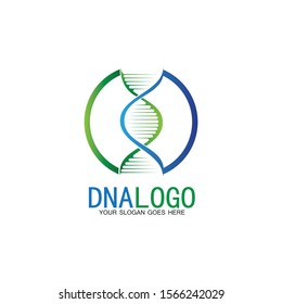 DNA vector logo design template.modern medical logotype.laboratory science icon symbol.colorful pharmacology sign-vector