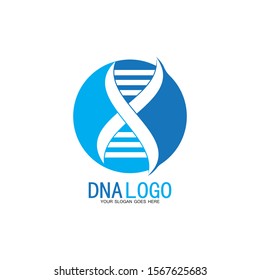 DNA vector logo design template.modern medical logotype.laboratory science icon symbol.colorful pharmacology sign-vector