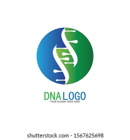 DNA vector logo design template.modern medical logotype.laboratory science icon symbol.colorful pharmacology sign-vector