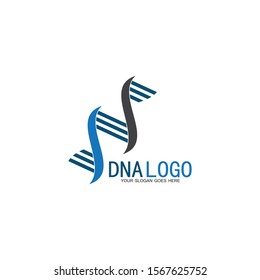 DNA vector logo design template.modern medical logotype.laboratory science icon symbol.colorful pharmacology sign-vector