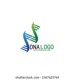 DNA vector logo design template.modern medical logotype.laboratory science icon symbol.colorful pharmacology sign-vector