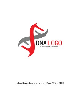 DNA vector logo design template.modern medical logotype.laboratory science icon symbol.colorful pharmacology sign-vector