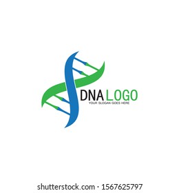 DNA vector logo design template.modern medical logotype.laboratory science icon symbol.colorful pharmacology sign-vector