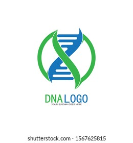 DNA vector logo design template.modern medical logotype.laboratory science icon symbol.colorful pharmacology sign-vector