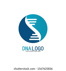 DNA vector logo design template.modern medical logotype.laboratory science icon symbol.colorful pharmacology sign-vector