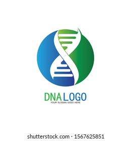 DNA vector logo design template.modern medical logotype.laboratory science icon symbol.colorful pharmacology sign-vector