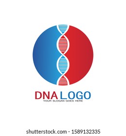 DNA vector logo design template.modern medical logotype.laboratory science icon symbol.colorful pharmacology sign-vector