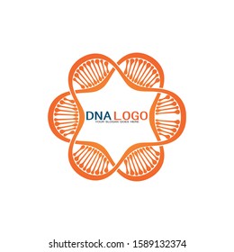 DNA vector logo design template.modern medical logotype.laboratory science icon symbol.colorful pharmacology sign-vector