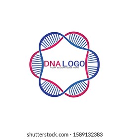 DNA vector logo design template.modern medical logotype.laboratory science icon symbol.colorful pharmacology sign-vector