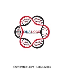 DNA vector logo design template.modern medical logotype.laboratory science icon symbol.colorful pharmacology sign-vector