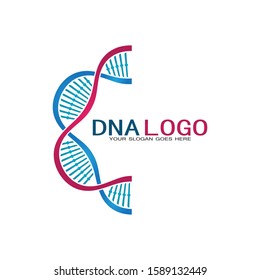 DNA vector logo design template.modern medical logotype.laboratory science icon symbol.colorful pharmacology sign-vector