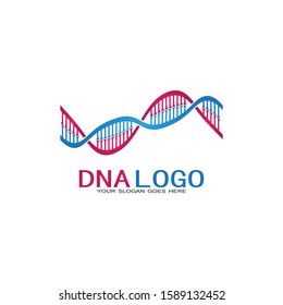 DNA vector logo design template.modern medical logotype.laboratory science icon symbol.colorful pharmacology sign-vector