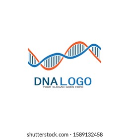 DNA vector logo design template.modern medical logotype.laboratory science icon symbol.colorful pharmacology sign-vector
