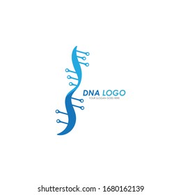 DNA vector logo design template.modern medical logotype.laboratory science icon symbol.colorful pharmacology sign-vector
