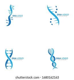 DNA vector logo design template.modern medical logotype.laboratory science icon symbol.colorful pharmacology sign-vector