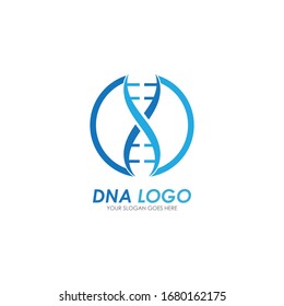 DNA vector logo design template.modern medical logotype.laboratory science icon symbol.colorful pharmacology sign-vector