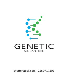 DNA vector logo design template.modern medical logotype.laboratory science icon symbol.colorful pharmacology sign-vector