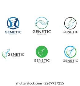 DNA vector logo design template.modern medical logotype.laboratory science icon symbol.colorful pharmacology sign-vector