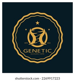 DNA vector logo design template.modern medical logotype.laboratory science icon symbol.colorful pharmacology sign-vector