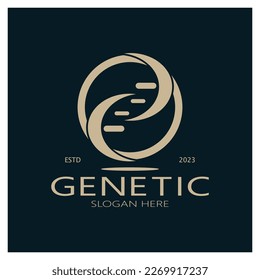 DNA vector logo design template.modern medical logotype.laboratory science icon symbol.colorful pharmacology sign-vector