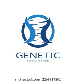 DNA vector logo design template.modern medical logotype.laboratory science icon symbol.colorful pharmacology sign-vector