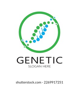 DNA vector logo design template.modern medical logotype.laboratory science icon symbol.colorful pharmacology sign-vector