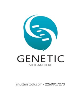 DNA vector logo design template.modern medical logotype.laboratory science icon symbol.colorful pharmacology sign-vector