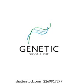 DNA vector logo design template.modern medical logotype.laboratory science icon symbol.colorful pharmacology sign-vector