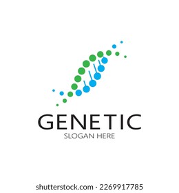 DNA vector logo design template.modern medical logotype.laboratory science icon symbol.colorful pharmacology sign-vector