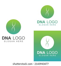 DNA vector logo. Modern medical logo, with vector design