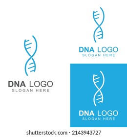 DNA vector logo. Modern medical logo, with vector design