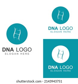 DNA vector logo. Modern medical logo, with vector design