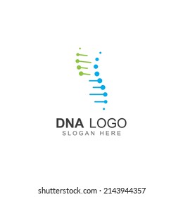 DNA vector logo. Modern medical logo, with vector design