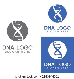 DNA vector logo. Modern medical logo, with vector design