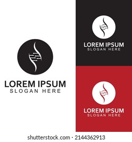 DNA vector logo. Modern medical logo, with vector design