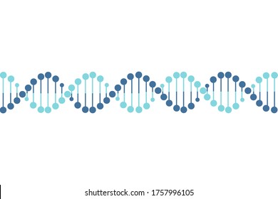 dna vector on white background