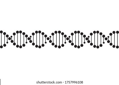 dna vector on white background