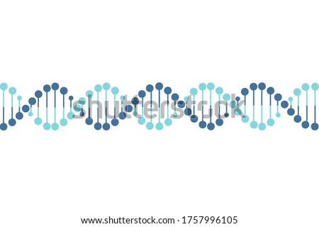 dna vector on white background