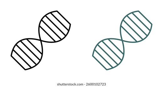 DNA web vector icons set