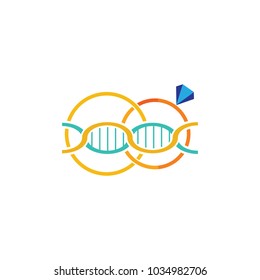 Dna Wedding Logo Icon Design