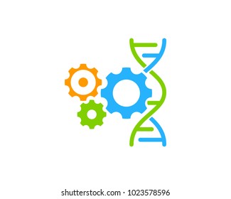 Dna Work Icon Logo Design Element
