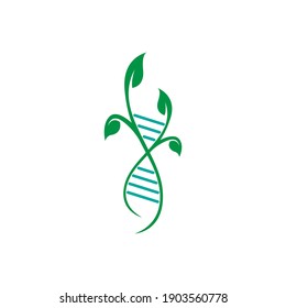 DNA,Genetic sign logo icon design vector illustration