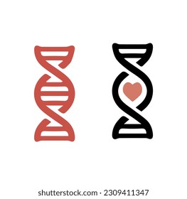 dna,genetic,chromosome related icon isolated on background