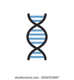 dna-strand icon vector illustration style