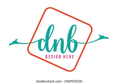 DNB lettering logo is simple, easy to understand and authoritative