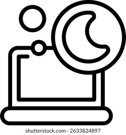 DND Outline Style Icon Design